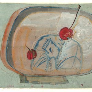 Li Tao 李涛_樱_2025_纸本水墨·丙烯·水彩H32x42cm_s